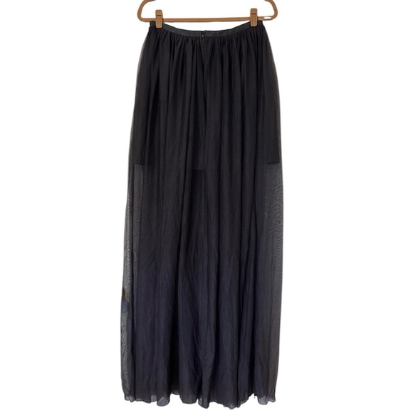 KEEPSAKE The Label Tulle Overlay Maxi Skirt Womens Large Navy - Picture 7 of 7